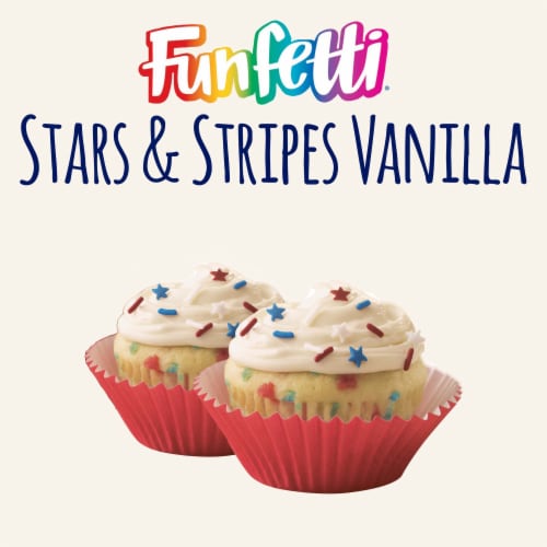 Pillsbury Funfetti Stars and Stripes Vanilla Frosting Perspective: back