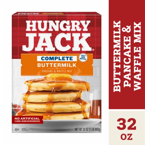 Hungry Jack Complete Buttermilk Pancake Mix and Waffle Mix Perspective: back