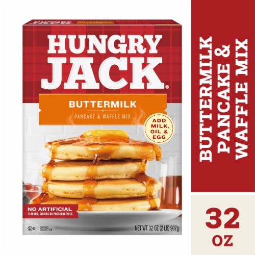 Hungry Jack Buttermilk Pancake Mix and Waffle Mix Perspective: back