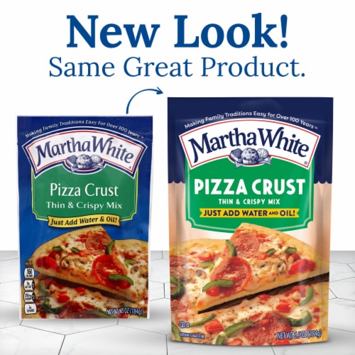 Martha White Thin and Crispy Pizza Crust Mix Perspective: back