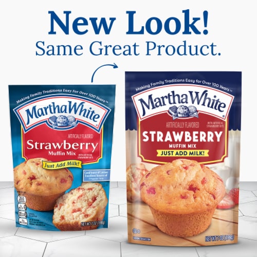 Martha White Strawberry Muffin Mix Perspective: back