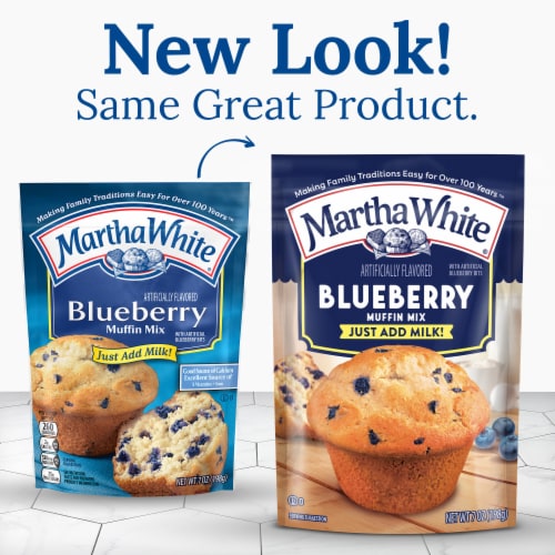 Martha White Blueberry Muffin Mix Perspective: back