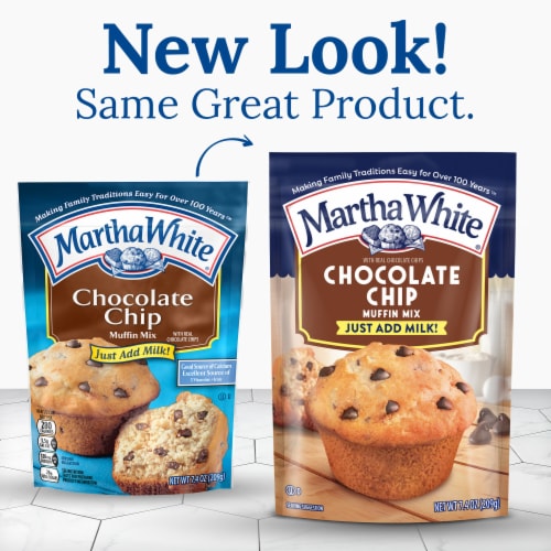 Martha White Chocolate Chip Muffin Mix Perspective: back