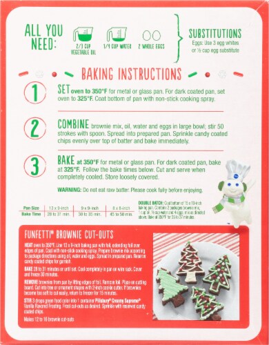Pillsbury Funfetti® Brownie Mix with Candy Bits Perspective: back
