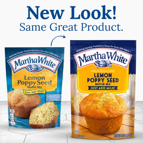 Martha White® Lemon Poppy Seed Muffin Mix Perspective: back