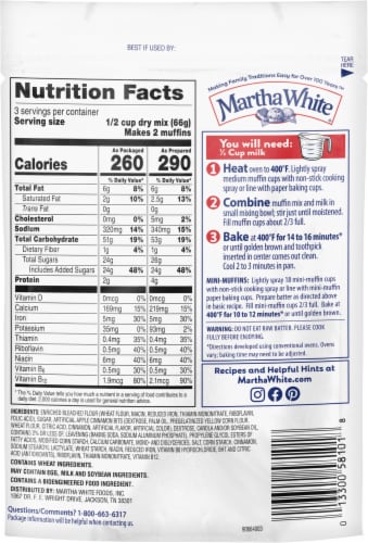 Martha White® Apple Cinnamon Perspective: back