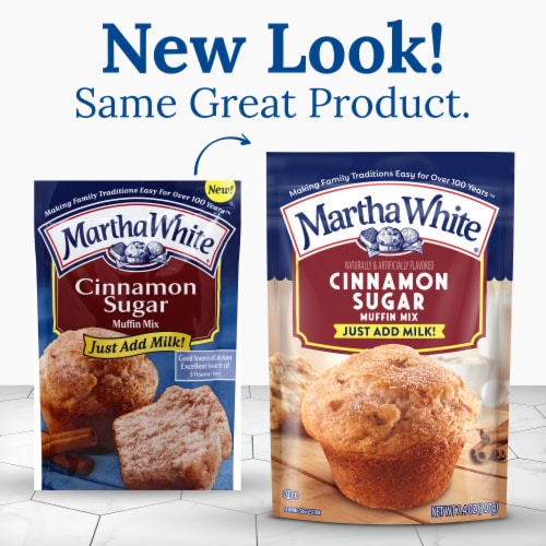 Martha White Cinnamon Sugar Muffin Mix Perspective: back