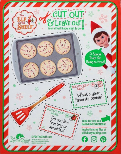 Elf on the Shelf Candy Cane Cookie Perspective: back