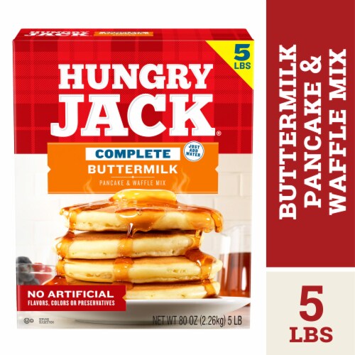 Hungry Jack Complete Buttermilk Pancake Mix and Waffle Mix Perspective: back