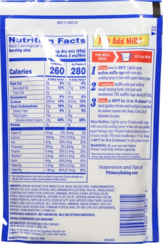 Pillsbury Apple Cinnamon Muffin Mix Perspective: back