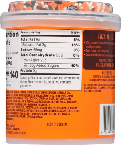 Pillsbury Halloween Funfetti® Frosting Perspective: back