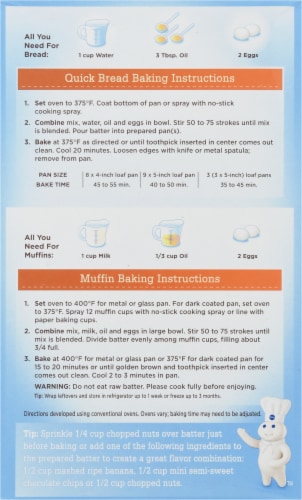 Pillsbury Pumpkin Quick Bread and Muffin Mix Perspective: back