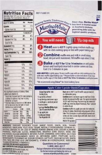 Martha White® Apple Cider Muffin Mix Perspective: back