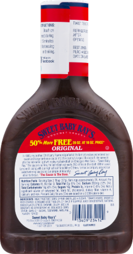 Sweet Baby Ray's Bonus Pack Original Barbecue Sauce Perspective: back