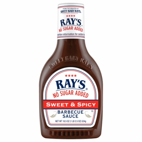 Ray's No Sugar Added Sweet & Spicy Barbecue Sauce Perspective: back