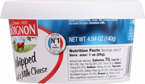 Soignon Plain Whipped Goat's Milk Cheese Perspective: back