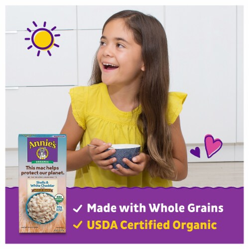Annie's™ Organic Shells & White Cheddar with Whole Grains Mac N Cheese Dinner Perspective: back
