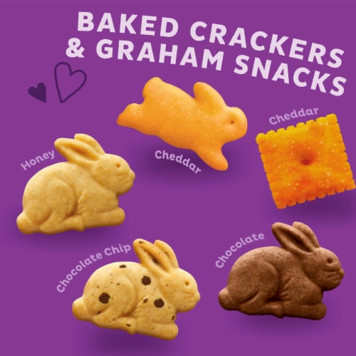 Annie's™ Organic Variety Pack Cheddar Bunnies Bunny Grahams and Cheddar Squares Perspective: back
