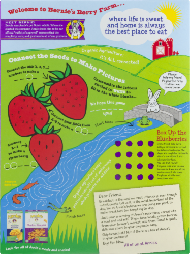 Annie's Organic Berry Bunnies Cereal Perspective: back