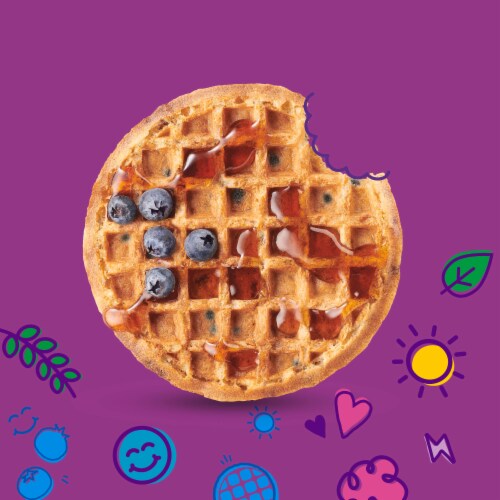 Annie's™ Organic Blueberry Frozen Waffles Perspective: back