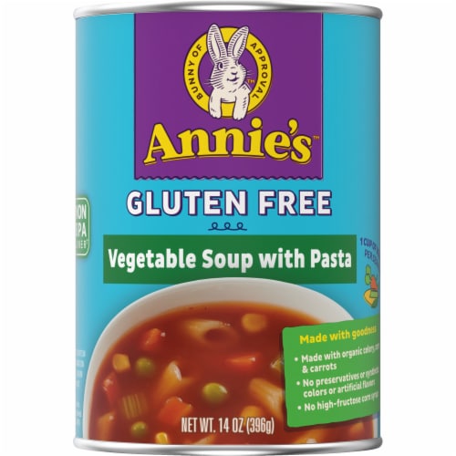 Annie's Gluten Free Vegetable and Pasta Canned Soup Perspective: back