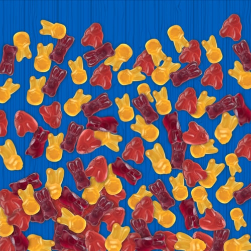 Annie's Organic Minis Bunny Fruit Flavored Snacks Perspective: back
