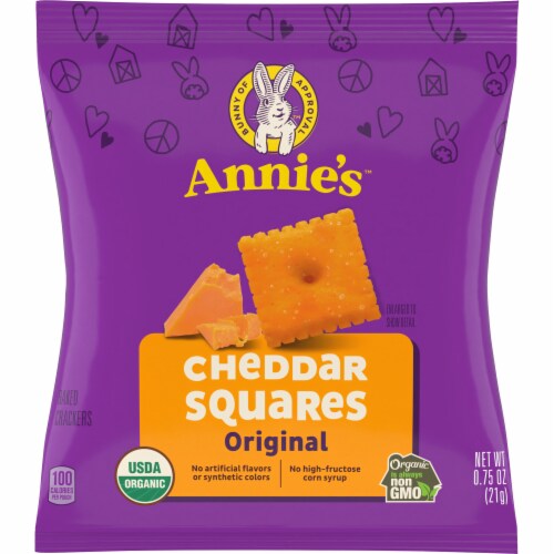 Annie's(tm) Homegrown Organic Cheddar Squares Perspective: back