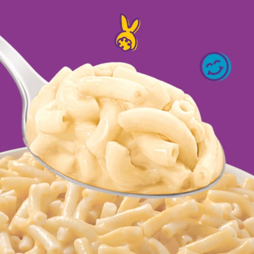 Annie’s Organic White Cheddar Microwave Mac N Cheese Macaroni and Cheese Dinner Packets Perspective: back