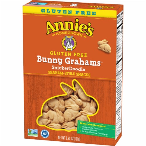 Annie's Gluten Free Snickerdoodle Bunny Cookies Perspective: back