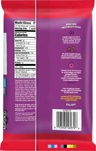 Annie's™ Organic Oatmeal Raisin Cookie Dough Perspective: back