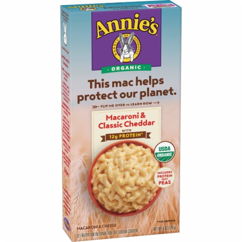 Annie’s Organic Macaroni Classic Cheddar Mac N Cheese Perspective: back