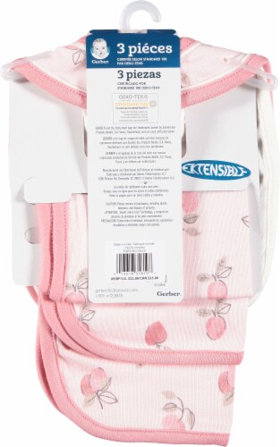 Gerber® Bib and Burp Cloth - Pink Perspective: back