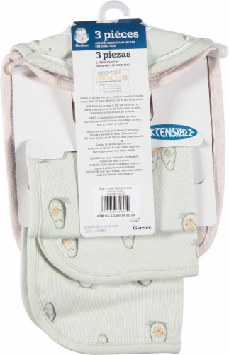 Gerber® Bib and Burp Cloths - Avacado Perspective: back