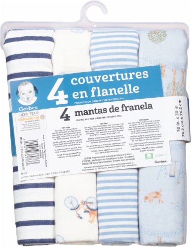 Gerber Flannel Blankets Perspective: back