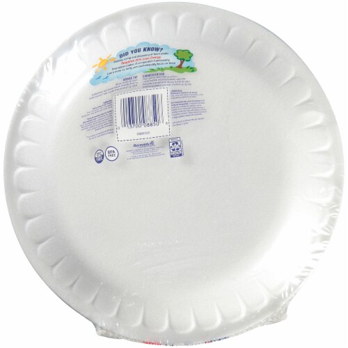 Hefty® Everyday™ Soak Proof Disposable Foam Plates Perspective: back