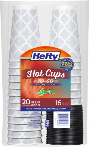 Hefty® To-Go Hot Cups & Lids Perspective: back