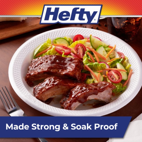 Hefty® Deluxe™ Extra Strong & Deep Plates Perspective: back