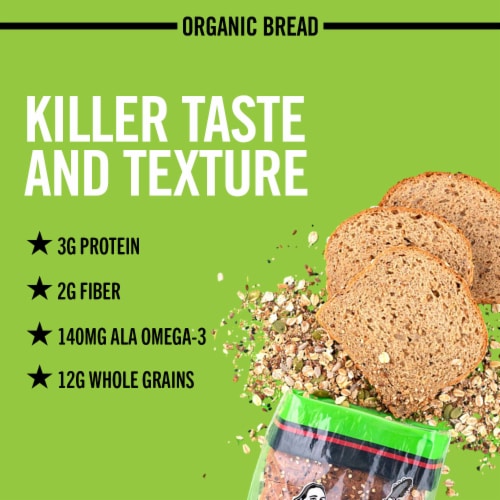 Dave's Killer Bread 21 Whole Grains and Seeds Thin-Sliced Organic Whole Grain Bread Perspective: back