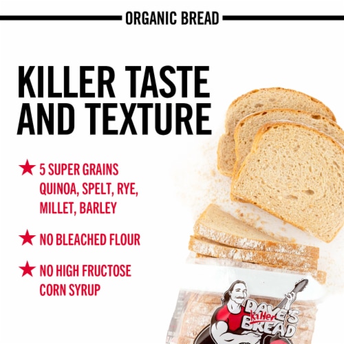 Dave's Killer Bread White Bread Done Right, Artisan-Style Organic White Bread, 24 oz Loaf Perspective: back