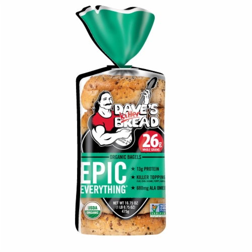 Dave's Killer Bread Epic Everything Organic Bagels Perspective: back