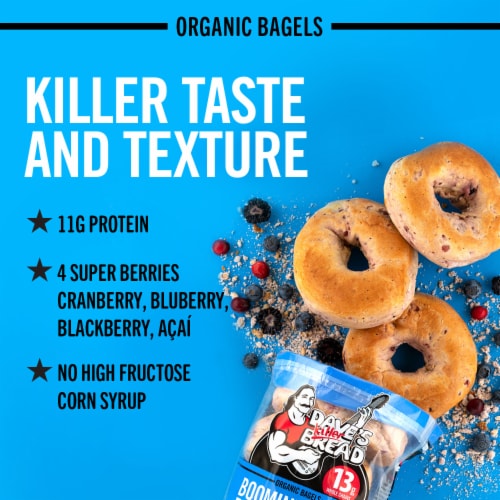 Dave’s Killer Bread Boomin’ Berry Organic Bagels Perspective: back