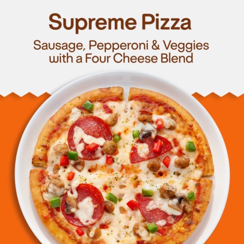 Lean Cuisine Supreme Frozen Pizza Perspective: back