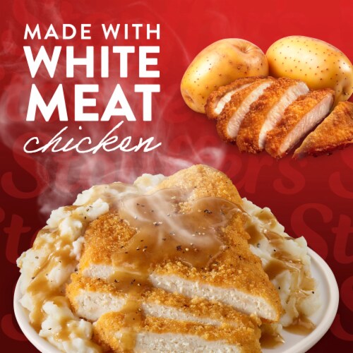 Stouffer’s Fried Chicken Single Serve Frozen Chicken and Gravy Single Frozen Meals Perspective: back