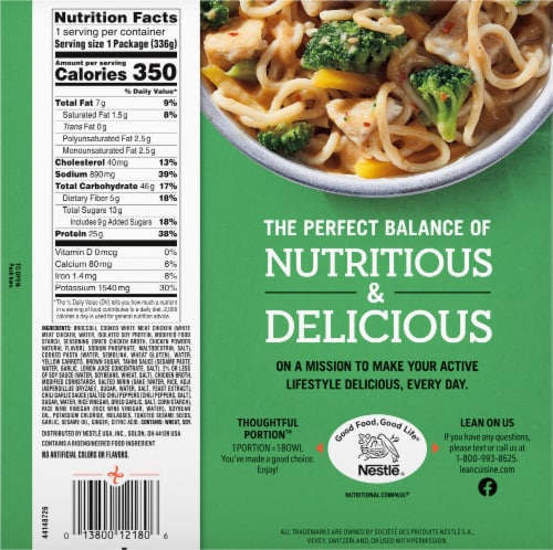 Lean Cuisine® Bowls Sesame Stir Fry with Chicken Frozen Meal Perspective: back