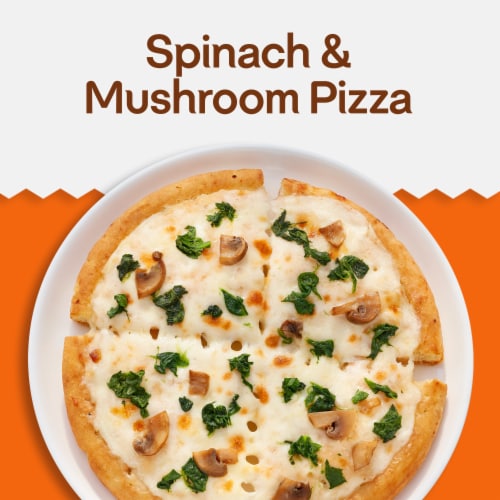 Lean Cuisine Features Spinach & Mushroom Frozen Pizza Perspective: back