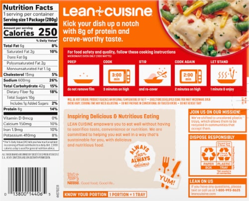 Lean Cuisine® Features Butternut Squash Ravioli Frozen Meal Perspective: back
