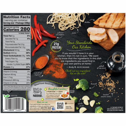 Lean Cuisine Marketplace Sesame Stir Fry with Chicken Frozen Meal Perspective: back