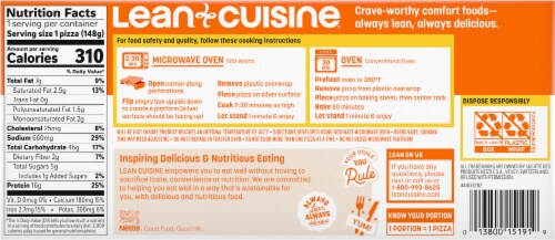 Lean Cuisine® Pepperoni French Bread Personal Frozen Pizza Perspective: back