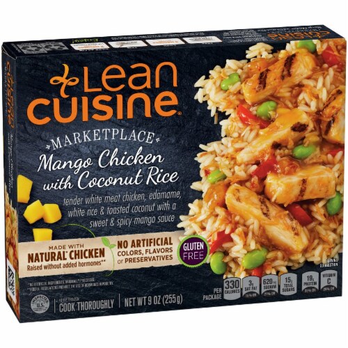 Lean Cuisine Marketplace Mango Chicken with Coconut Rice Frozen Meal Perspective: back