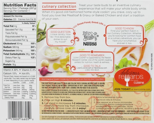 Lean Cuisine Marketplace Chicken & Vegetables Perspective: back